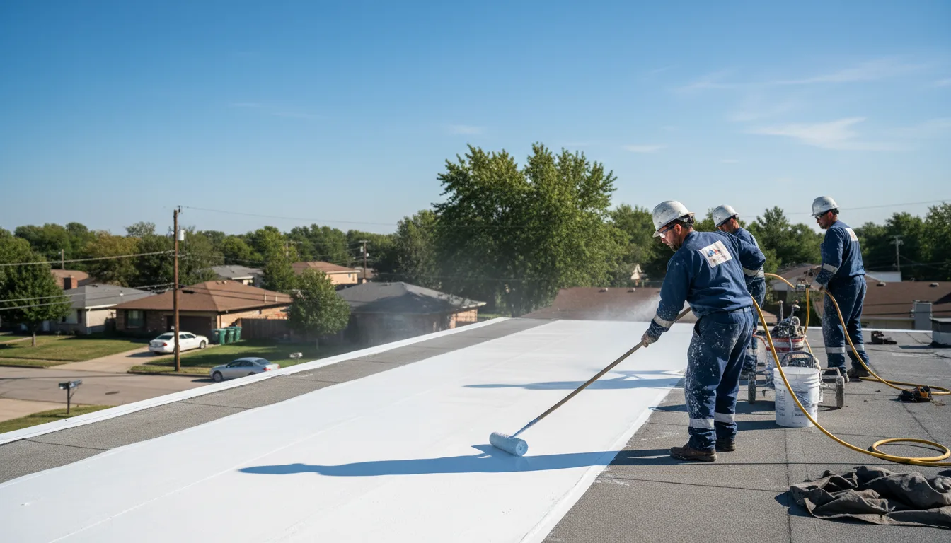 Commercial roof coating in Fontanet, IN near me